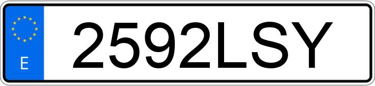 Numer rejestracyjny 2592LSY posiada SEAT LEON
