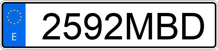 Numer rejestracyjny 2592MBD posiada CUPRA BORN Numer rejestracyjny 2592MBD posiada CUPRA BORN