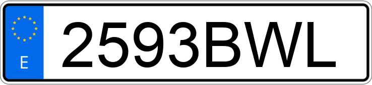 Numer rejestracyjny 2593BWL posiada RENAULT MEGANE Numer rejestracyjny 2593BWL posiada RENAULT MEGANE