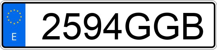 Numer rejestracyjny 2594GGB posiada SEAT CORDOBA