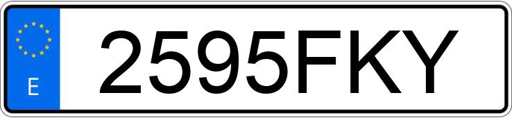 Numer rejestracyjny 2595FKY posiada OPEL VIVARO