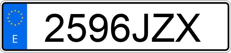 Numer rejestracyjny 2596JZX posiada TOYOTA YARIS