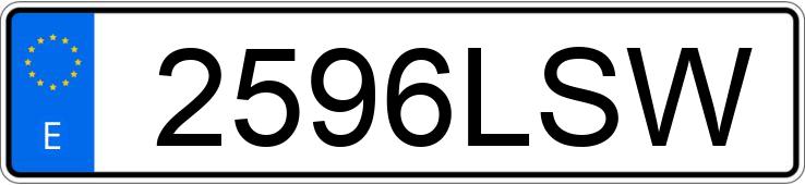 Die Registrierungsnummer 2596LSW hat KIA CEED