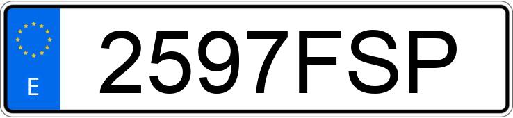 Numer rejestracyjny 2597FSP posiada RENAULT TRAFIC