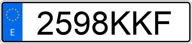Numer rejestracyjny 2598KKF posiada HONDA CBF 125
