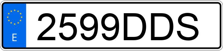 Numer rejestracyjny 2599DDS posiada SEAT IBIZA