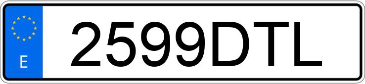 Numer rejestracyjny 2599DTL posiada PEUGEOT 307 Numer rejestracyjny 2599DTL posiada PEUGEOT 307