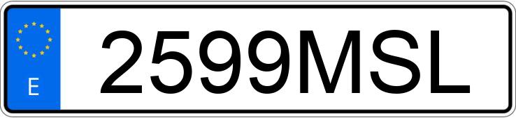 Numer rejestracyjny 2599MSL posiada SEAT ARONA