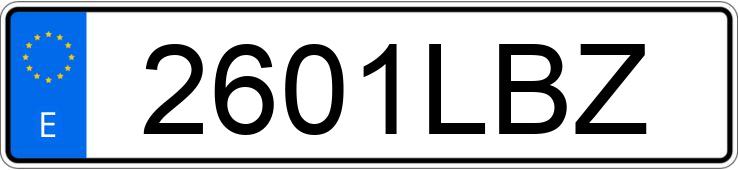 Numer rejestracyjny 2601LBZ posiada RENAULT MEGANE SPORT TOURER