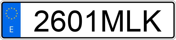 Numer rejestracyjny 2601MLK posiada MERCEDES A (176)