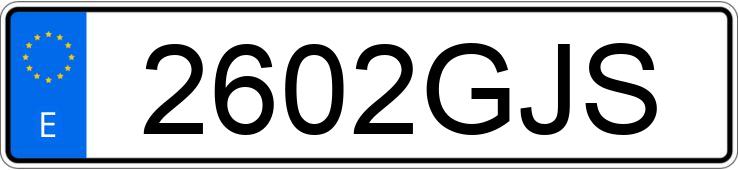 Numer rejestracyjny 2602GJS posiada SKODA FABIA