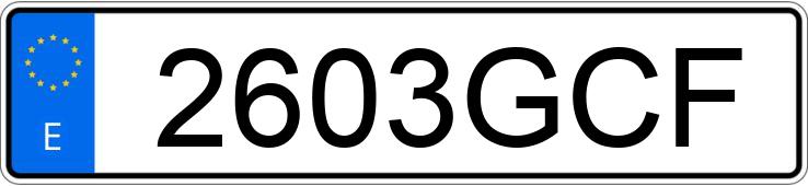 Numer rejestracyjny 2603GCF posiada FORD FOCUS