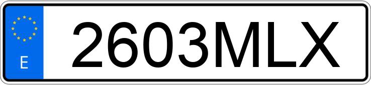 Numer rejestracyjny 2603MLX posiada BMW SERIE 2
