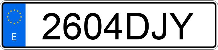 Numer rejestracyjny 2604DJY posiada BMW SERIE 3