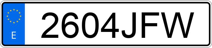 Numer rejestracyjny 2604JFW posiada SCANIA SERIE P