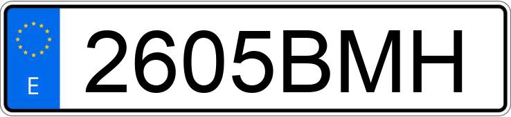 Numer rejestracyjny 2605BMH posiada CITROEN C-15