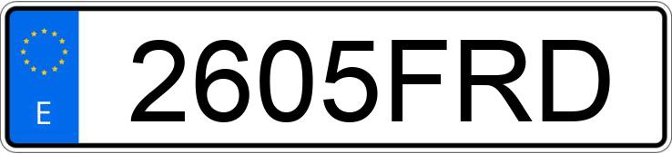 Numer rejestracyjny 2605FRD posiada AUDI A4