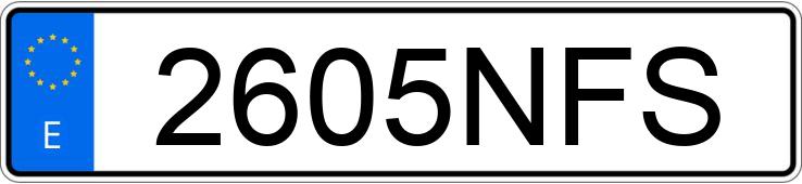 Numer rejestracyjny 2605NFS posiada BMW SERIE 1