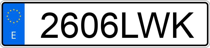 Numer rejestracyjny 2606LWK posiada BMW SERIE 2