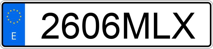 Numer rejestracyjny 2606MLX posiada MAZDA CX-30