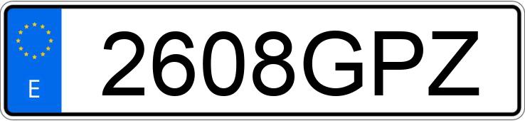 Numer rejestracyjny 2608GPZ posiada PEUGEOT PARTNER Numer rejestracyjny 2608GPZ posiada PEUGEOT PARTNER