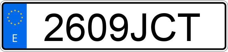 Numer rejestracyjny 2609JCT posiada AUDI A3 SPORTBACK