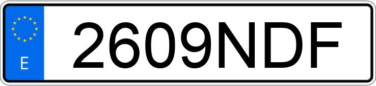 Numer rejestracyjny 2609NDF posiada NISSAN QASHQAI