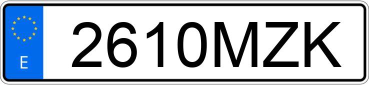 Numer rejestracyjny 2610MZK posiada SEAT IBIZA