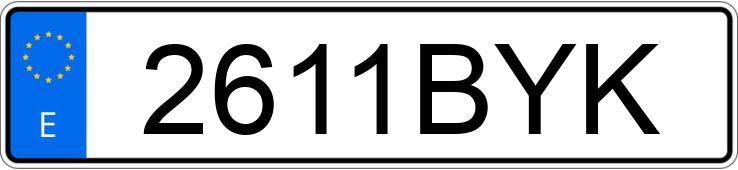 Numer rejestracyjny 2611BYK posiada JEEP GRAND CHEROKEE