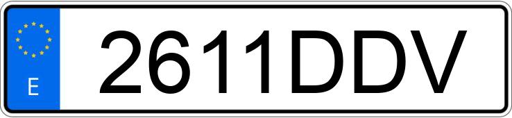 Numer rejestracyjny 2611DDV posiada OPEL MERIVA