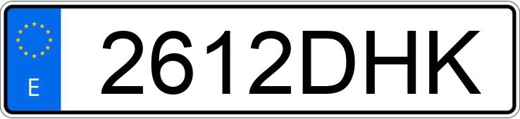 Numer rejestracyjny 2612DHK posiada VOLKSWAGEN CADDY