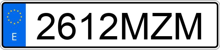 Numer rejestracyjny 2612MZM posiada MAZDA CX-30