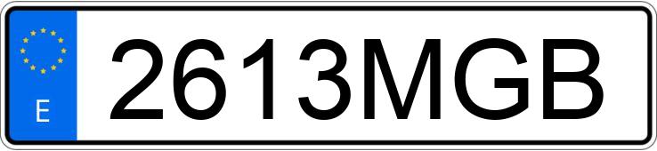 Numer rejestracyjny 2613MGB posiada VOLKSWAGEN TIGUAN