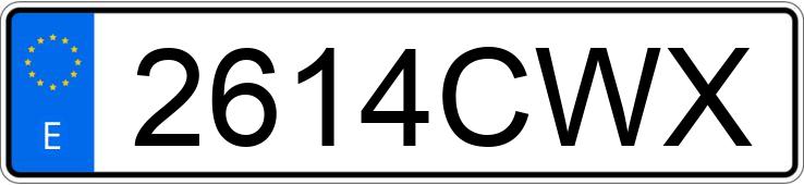 Numer rejestracyjny 2614CWX posiada BMW Z3 Numer rejestracyjny 2614CWX posiada BMW Z3