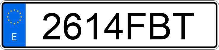 Numer rejestracyjny 2614FBT posiada MERCEDES M (163-164)