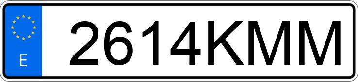 Numer rejestracyjny 2614KMM posiada OPEL ASTRA