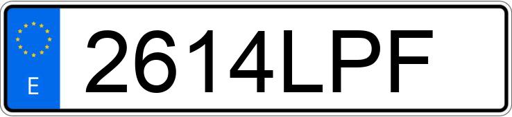 Numer rejestracyjny 2614LPF posiada SKODA FABIA