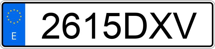 Numer rejestracyjny 2615DXV posiada MERCEDES E (211)