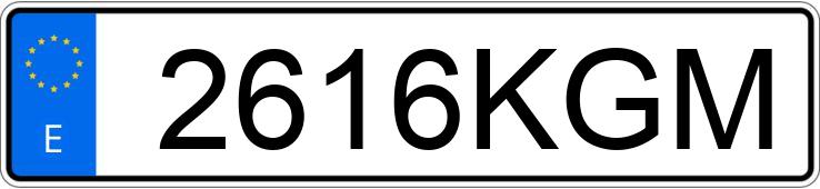 Numer rejestracyjny 2616KGM posiada FORD TOURNEO COURIER