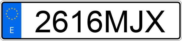 Numer rejestracyjny 2616MJX posiada AUDI A3 SPORTBACK