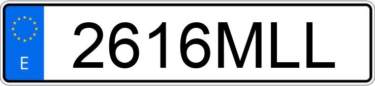 Numer rejestracyjny 2616MLL posiada MERCEDES GLC (254)