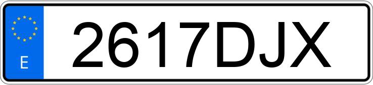 Numer rejestracyjny 2617DJX posiada ROVER MG ZR Numer rejestracyjny 2617DJX posiada ROVER MG ZR