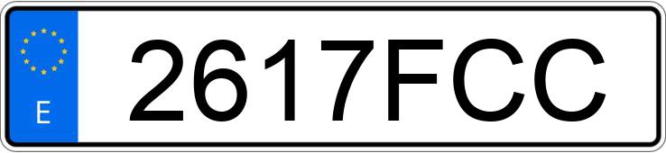 Numer rejestracyjny 2617FCC posiada TOYOTA AVENSIS Numer rejestracyjny 2617FCC posiada TOYOTA AVENSIS