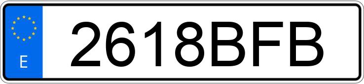 Numer rejestracyjny 2618BFB posiada FORD TRANSIT