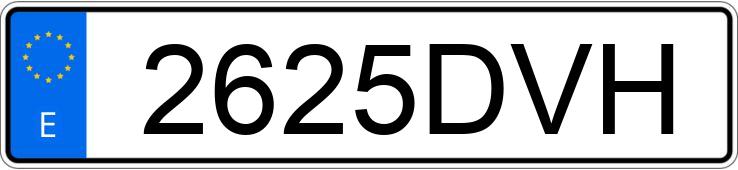 Numer rejestracyjny 2625DVH posiada PEUGEOT 307 Numer rejestracyjny 2625DVH posiada PEUGEOT 307