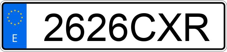 Numer rejestracyjny 2626CXR posiada LANCIA LYBRA