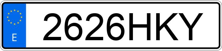 Numer rejestracyjny 2626HKY posiada BMW SERIE 1