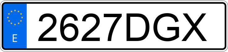 Numer rejestracyjny 2627DGX posiada FORD FOCUS