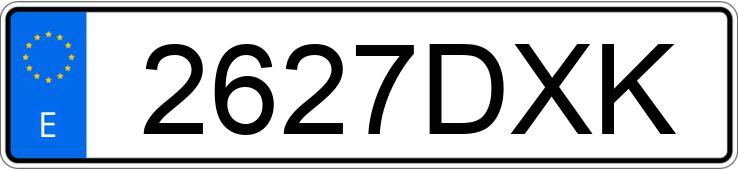 Numer rejestracyjny 2627DXK posiada SEAT LEON