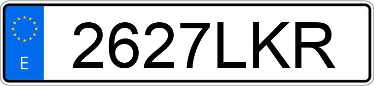 Numer rejestracyjny 2627LKR posiada AUDI A3